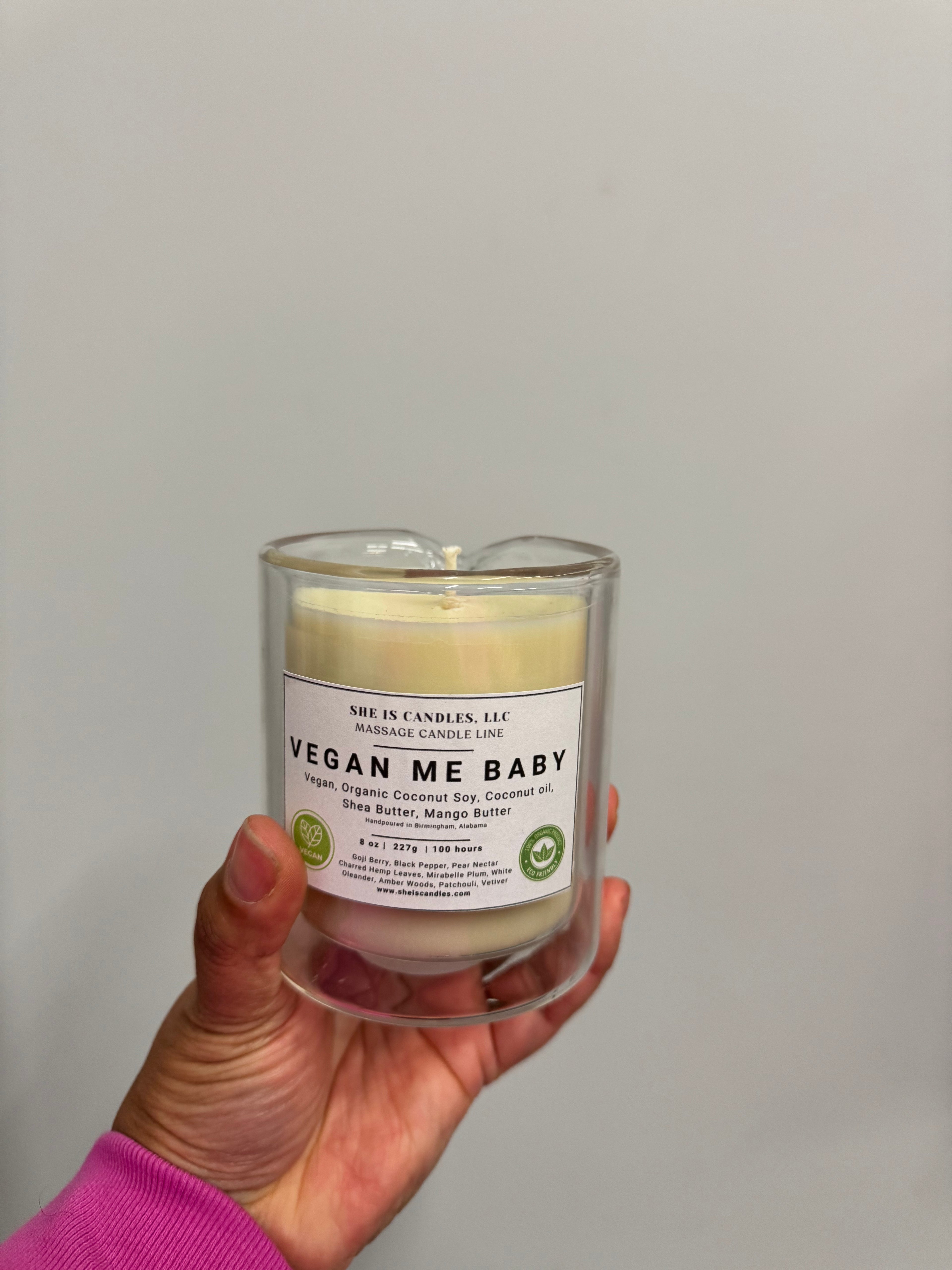 Organic Vegan Massage Candles