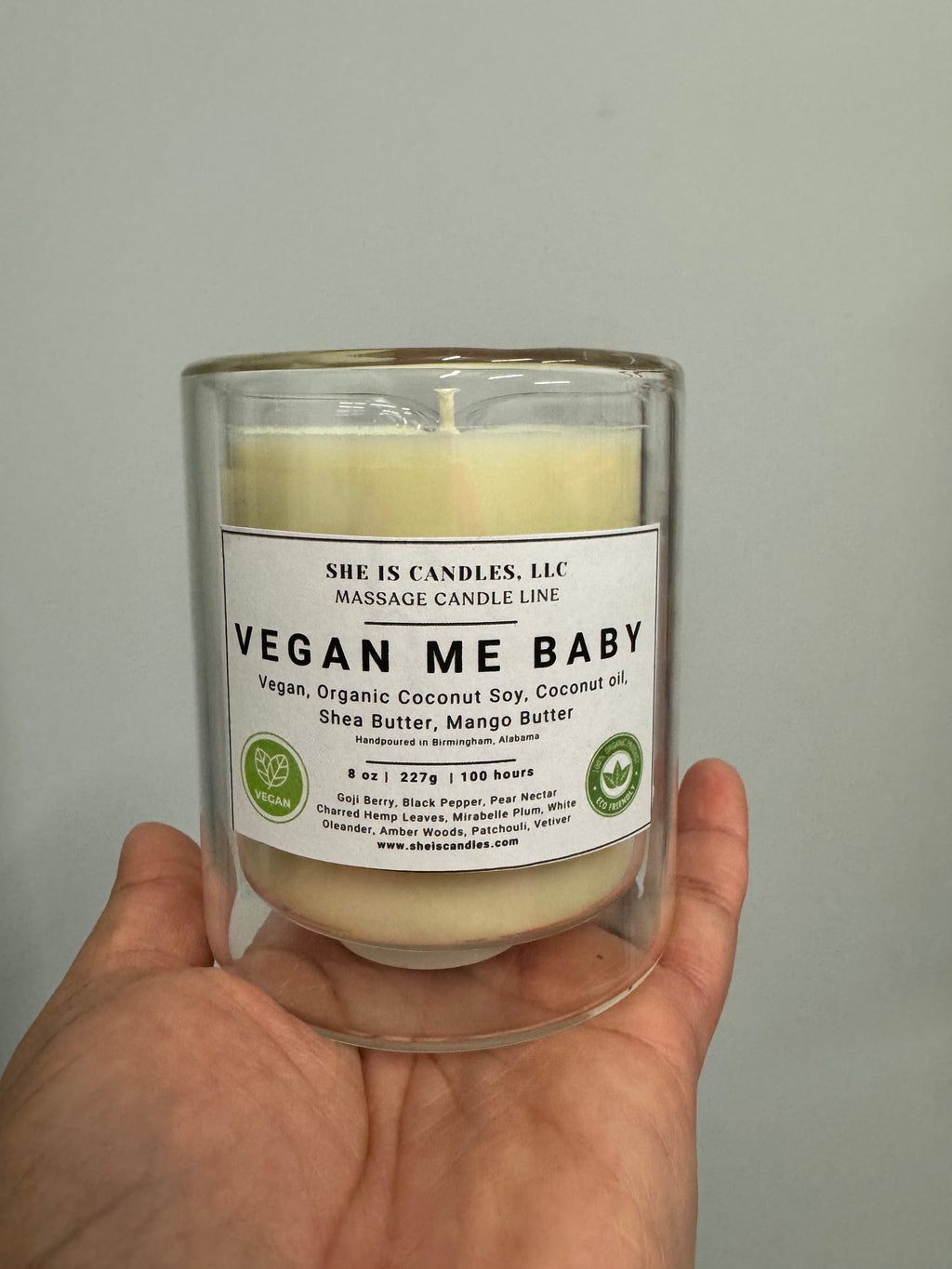 Organic Vegan Massage Candles