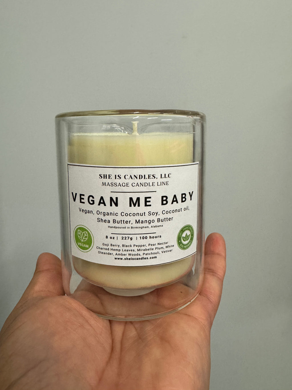 Organic Vegan Massage Candles